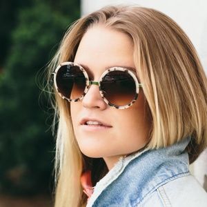 Krewe Louisa Round Sunglasses